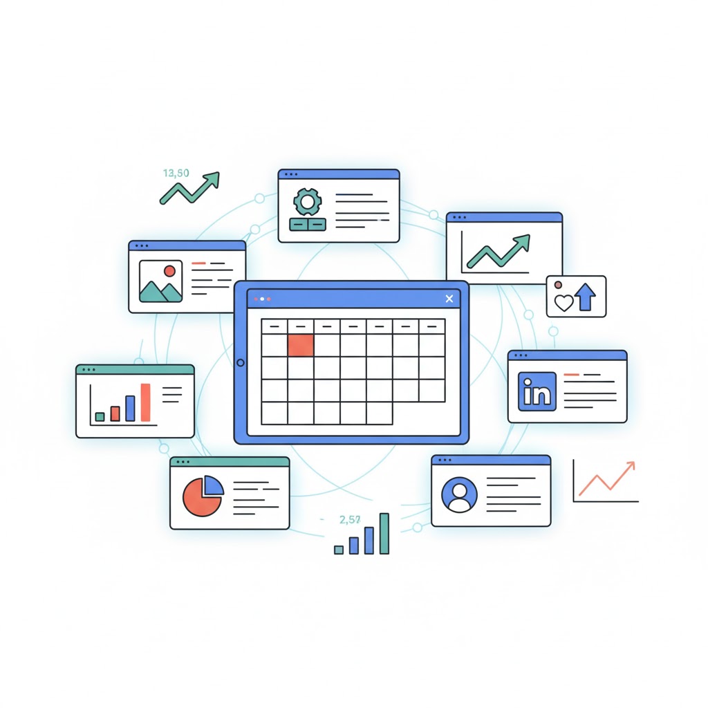 AI social media content creation and scheduling automation